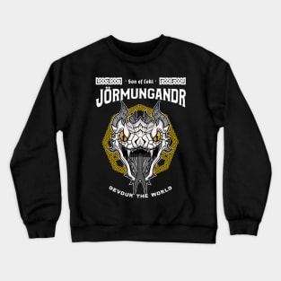 Sons of Loki: Jörmungandr the world serpent-Norse mythology design T-Shirt Crewneck Sweatshirt